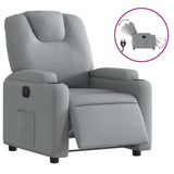 Vidaxl fauteuil elektrisch verstelbaar stof lichtgrijs