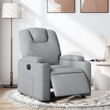 Vidaxl fauteuil elektrisch verstelbaar stof lichtgrijs