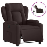 Vidaxl fauteuil verstelbaar elektrisch stof donkerbruin
