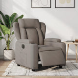 Vidaxl fauteuil verstelbaar elektrisch stof taupe