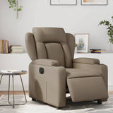 Vidaxl fauteuil verstelbaar elektrisch kunstleer cappuccinokleurig