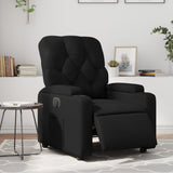 Vidaxl fauteuil elektrisch verstelbaar kunstleer zwart