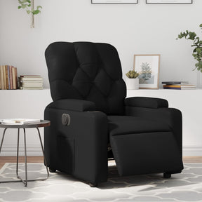 Vidaxl fauteuil elektrisch verstelbaar kunstleer zwart