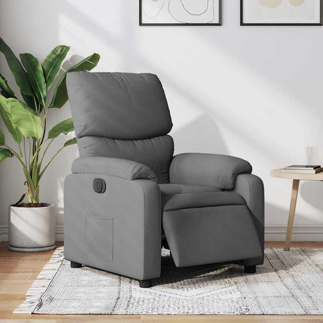 Vidaxl fauteuil elektrisch verstelbaar stof donkergrijs
