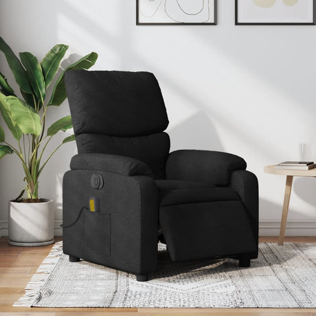 Vidaxl massagestoel elektrisch verstelbaar stof zwart