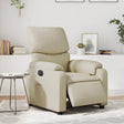Vidaxl fauteuil elektrisch verstelbaar kunstleer crèmekleurig