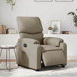 Vidaxl fauteuil verstelbaar elektrisch kunstleer cappuccinokleurig