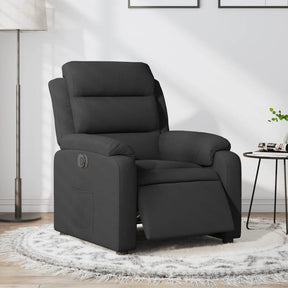 Vidaxl fauteuil verstelbaar elektrisch stof zwart
