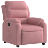 Vidaxl fauteuil elektrisch fluweel roze
