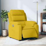 Vidaxl fauteuil verstelbaar elektrisch stof geel