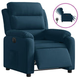 Vidaxl fauteuil elektrisch verstelbaar fluweel blauw