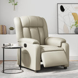 Vidaxl fauteuil elektrisch verstelbaar kunstleer crèmekleurig