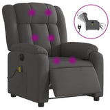Vidaxl massagestoel elektrisch verstelbaar stof donkergrijs