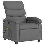 Vidaxl massagestoel in donkergrijze stof