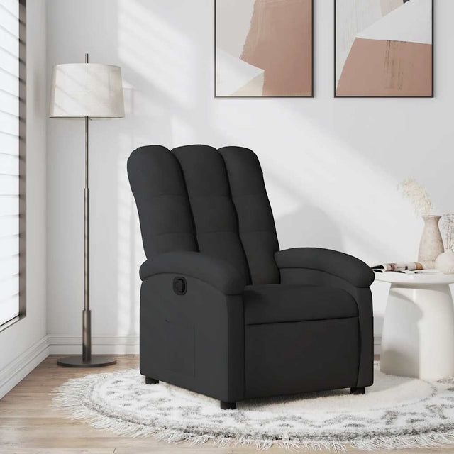 Vidaxl relaxfauteuil zwarte stof