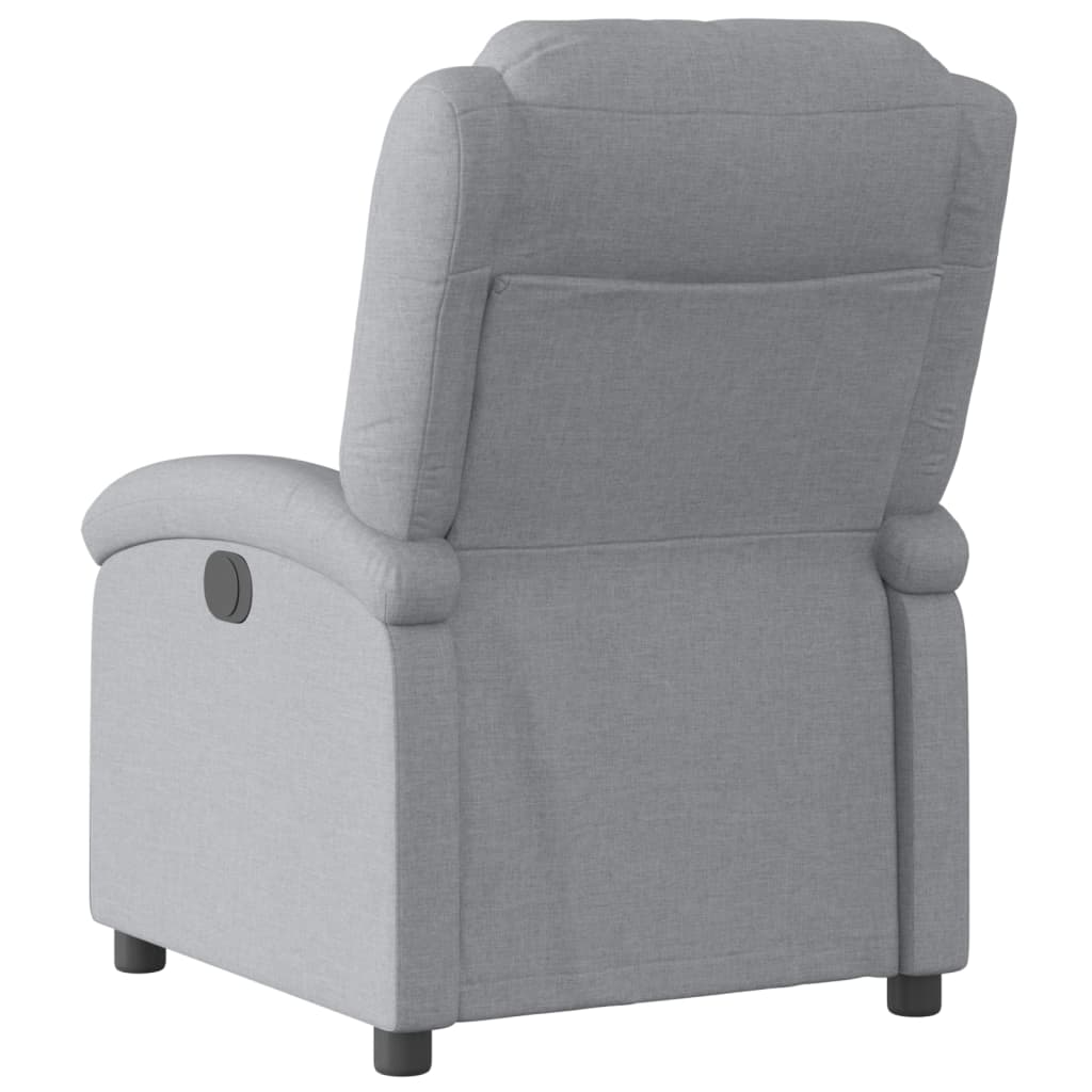 Vidaxl relaxfauteuil lichtgrijze stof