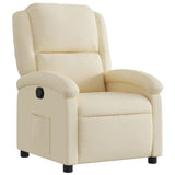 Vidaxl relaxfauteuil crème stof