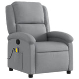 Vidaxl massagestoel met lichtgrijze stof