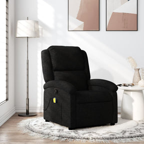 Vidaxl massagestoel met zwarte stof