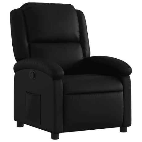 Vidaxl relaxfauteuil zwart kunstleer