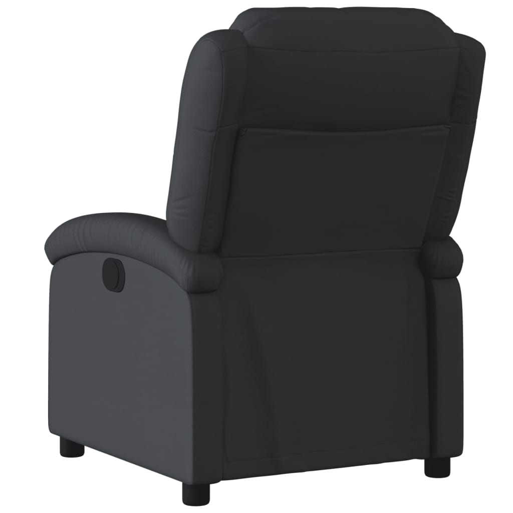 Vidaxl relaxfauteuil zwart echt leer
