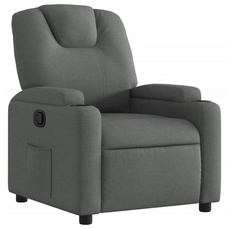 Vidaxl relaxfauteuil donkergrijze stof