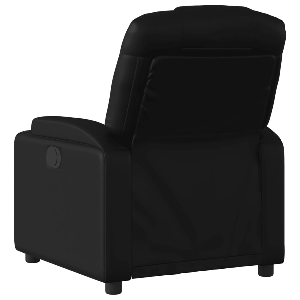 Vidaxl relaxfauteuil zwart kunstleer