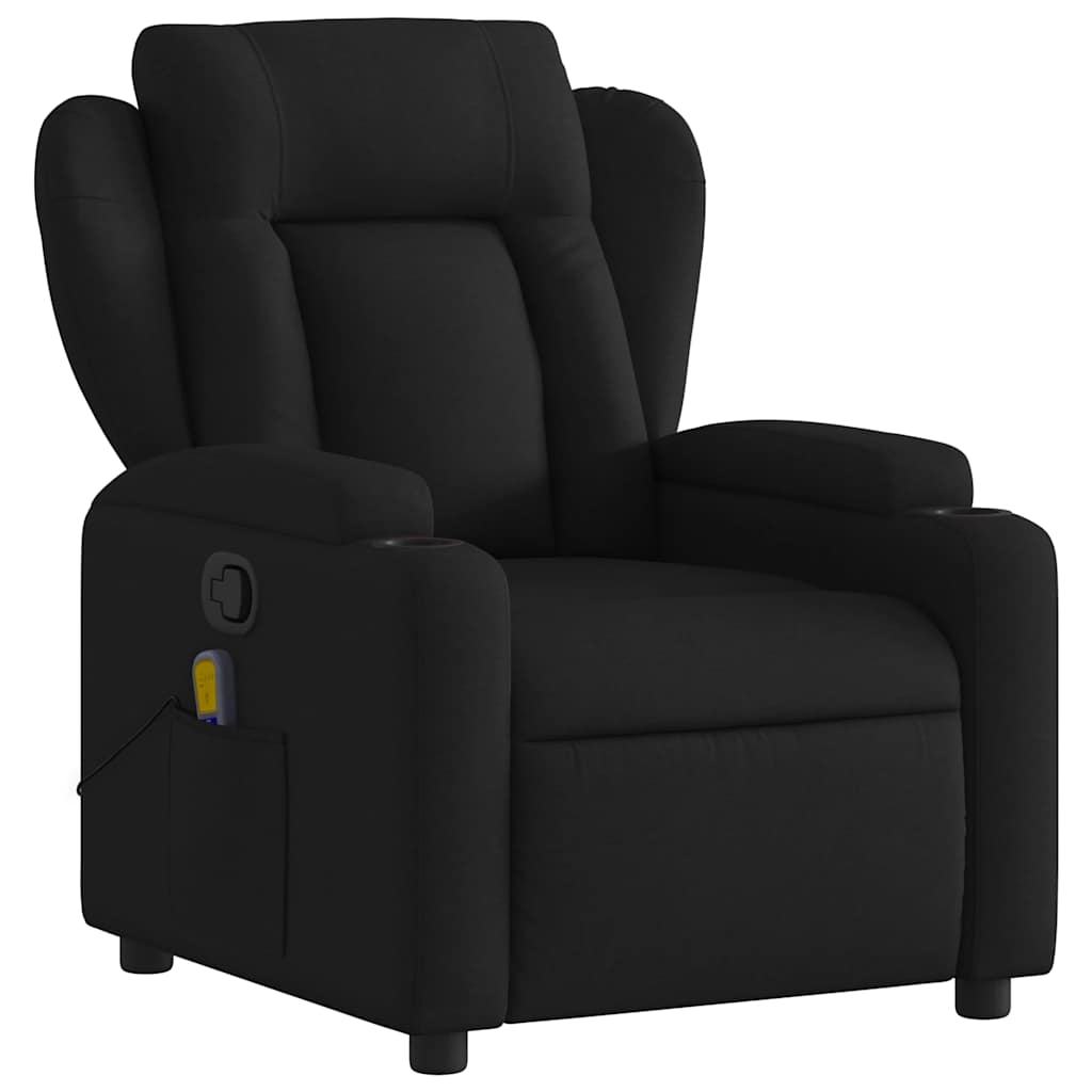 Vidaxl massagestoel met zwarte stof