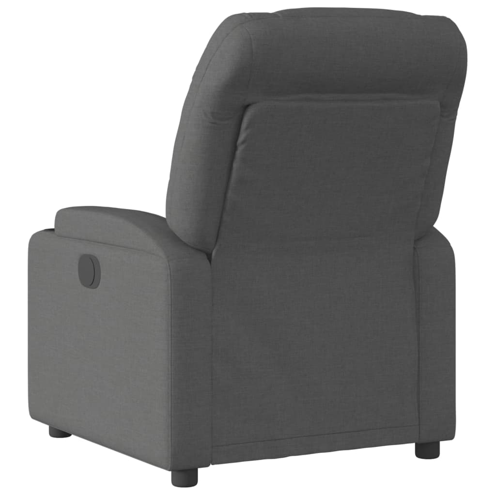 Vidaxl relaxfauteuil donkergrijze stof