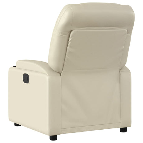 Vidaxl relaxfauteuil crème kunstleer
