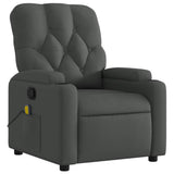 Vidaxl massagestoel in donkergrijze stof