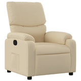 Vidaxl relaxfauteuil crème stof