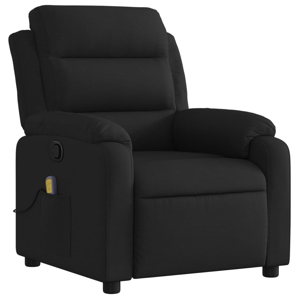 Vidaxl massagestoel met zwarte stof