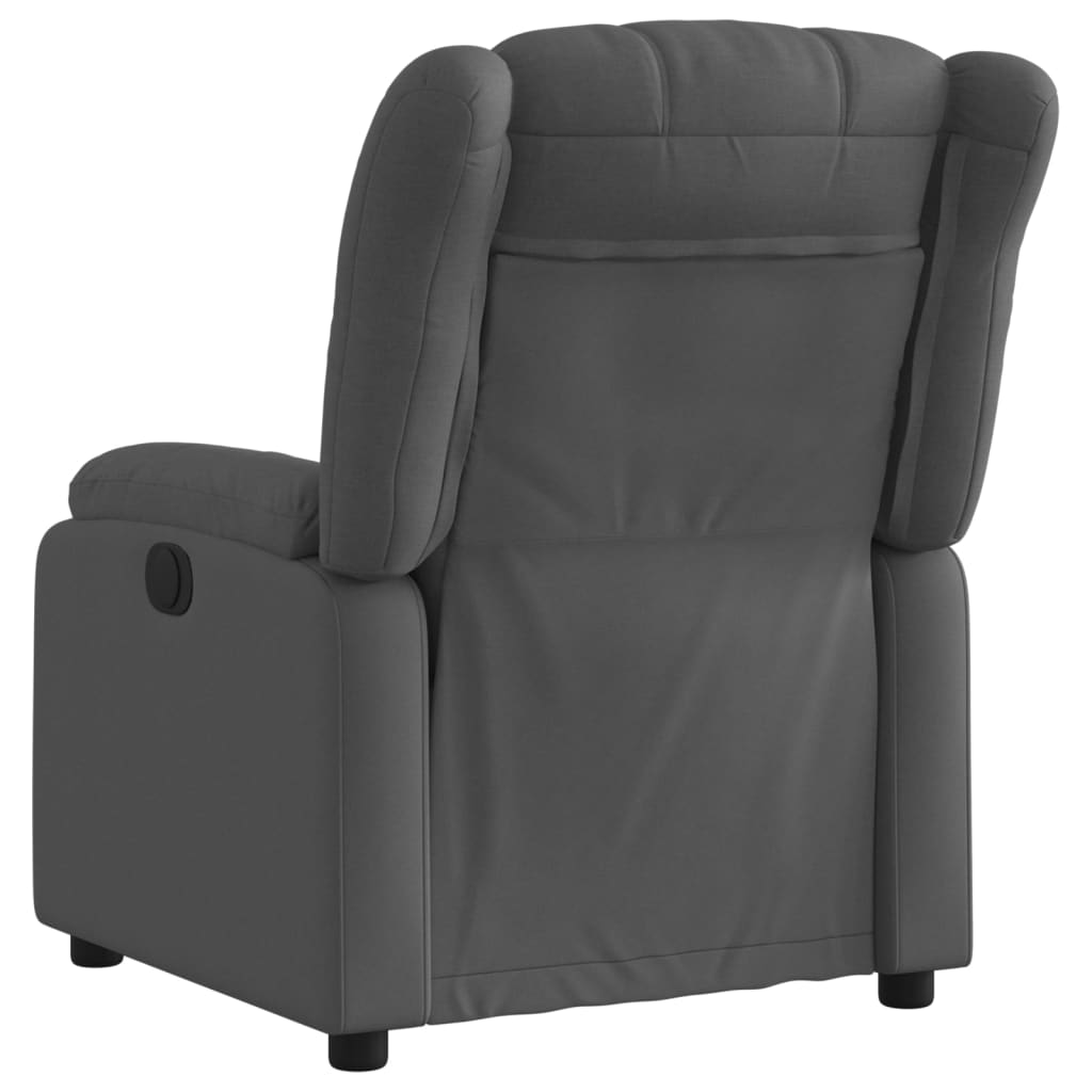 Vidaxl relaxfauteuil donkergrijze stof