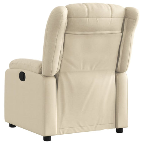 Vidaxl relaxfauteuil crème stof