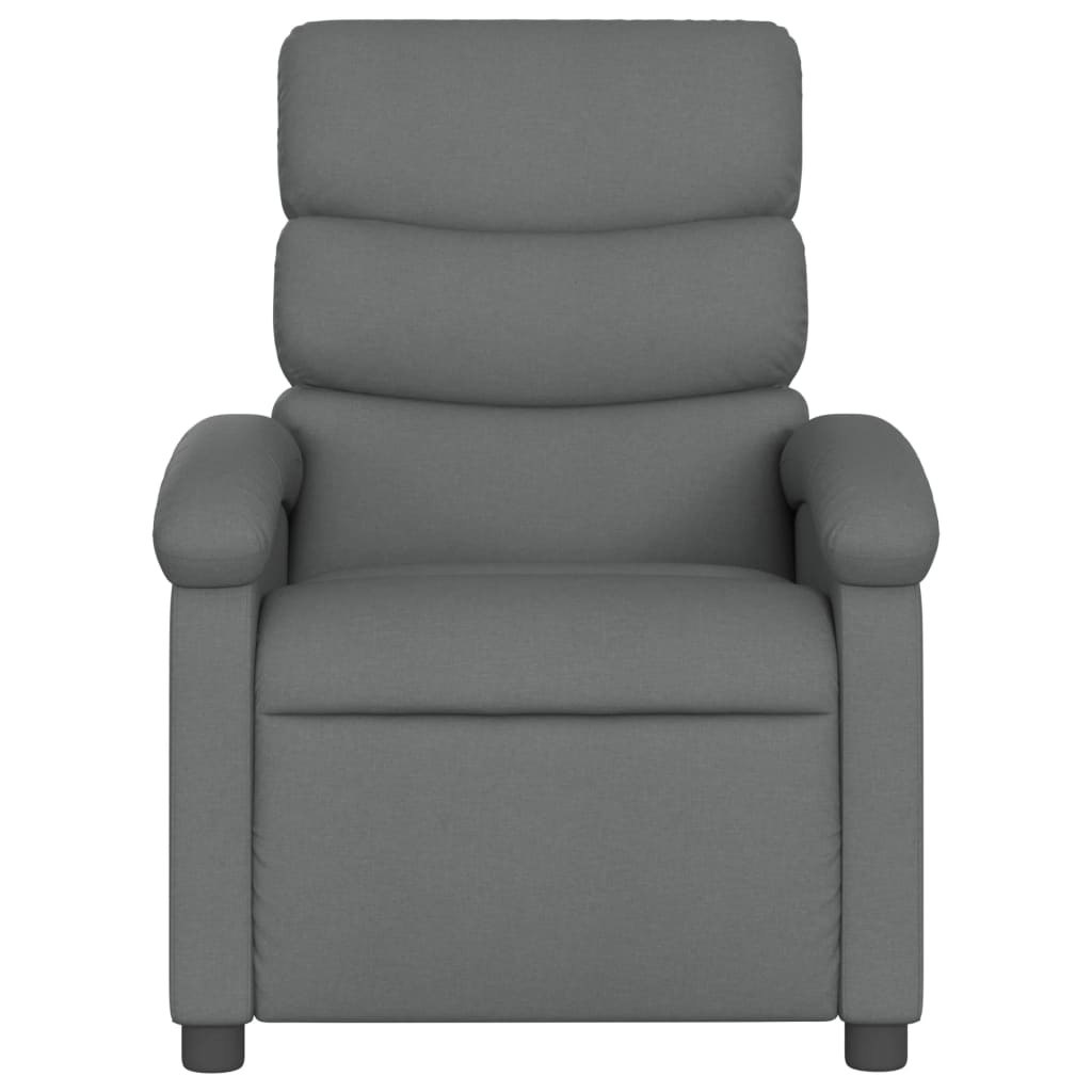 Vidaxl relaxfauteuil donkergrijze stof