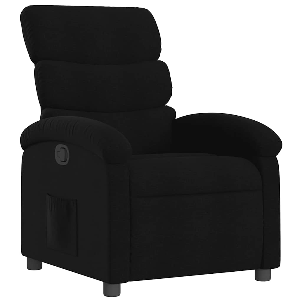 Vidaxl relaxfauteuil zwarte stof