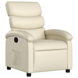 Vidaxl relaxfauteuil crème kunstleer