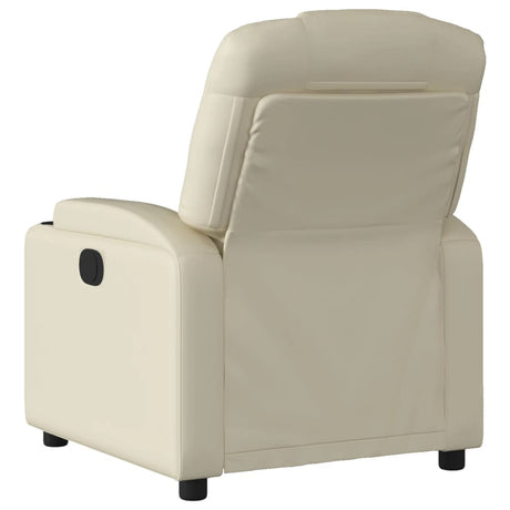 Vidaxl relaxfauteuil crème kunstleer