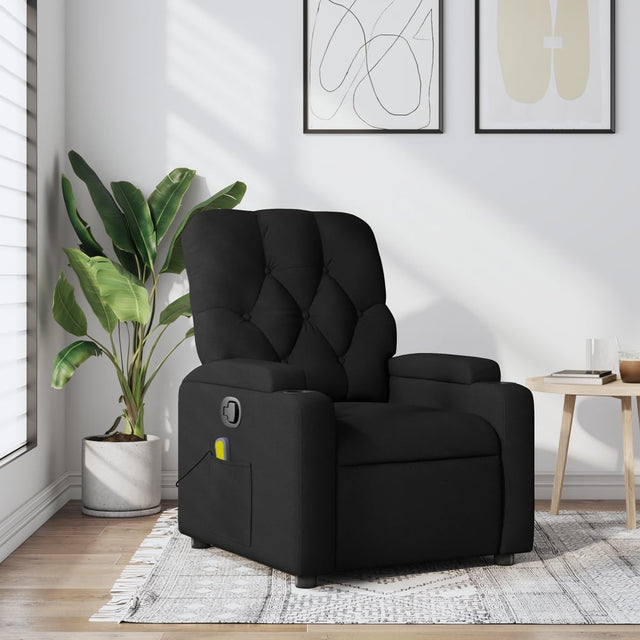 Vidaxl massagestoel met zwarte stof