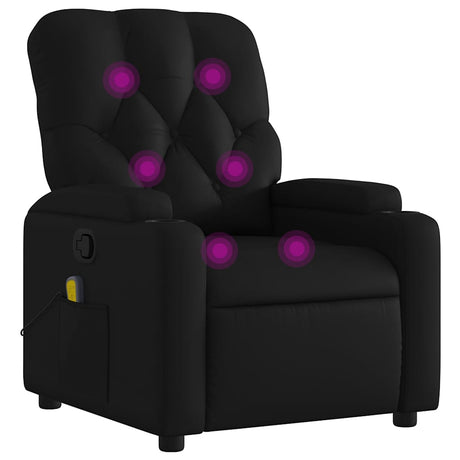 Vidaxl massagestoel van zwart kunstleer