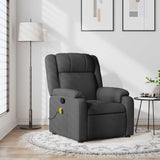 Vidaxl massagestoel in donkergrijze stof