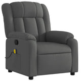 Vidaxl massagestoel in donkergrijze stof