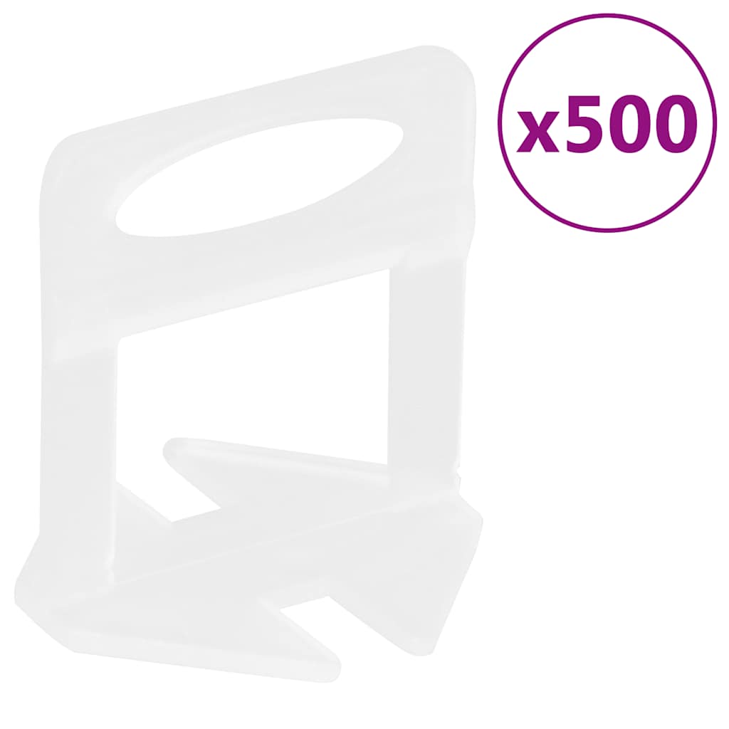 Vidaxl nivelleringssysteem voor tegels 250 wiggen 500 klemmen 2 mm