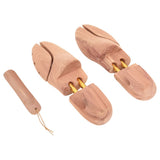 Vidaxl schoenspanner met schoenlepel eu 36-37 massief cederhout