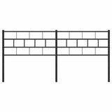Vidaxl vervangend hoofdbord 160 cm metaal zwart