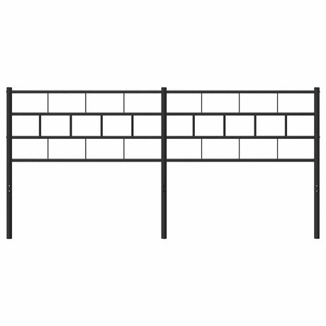 Vidaxl vervangend hoofdbord 160 cm metaal zwart