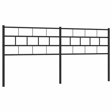 Vidaxl vervangend hoofdbord 193 cm metaal zwart