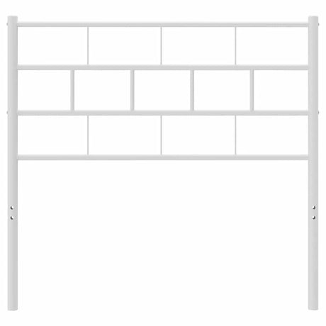 Vidaxl vervangend hoofdbord 75 cm metaal wit