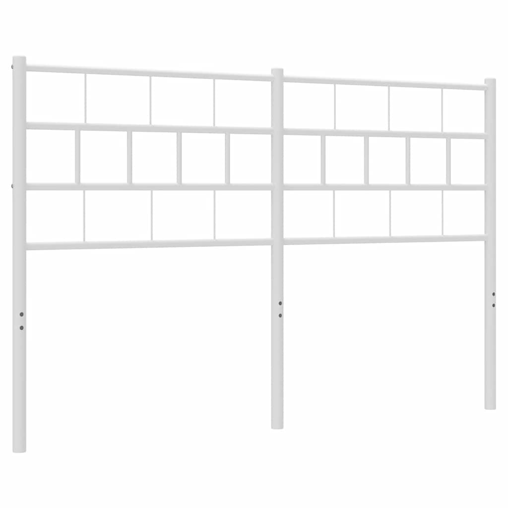 Vidaxl vervangend hoofdbord 135 cm metaal wit
